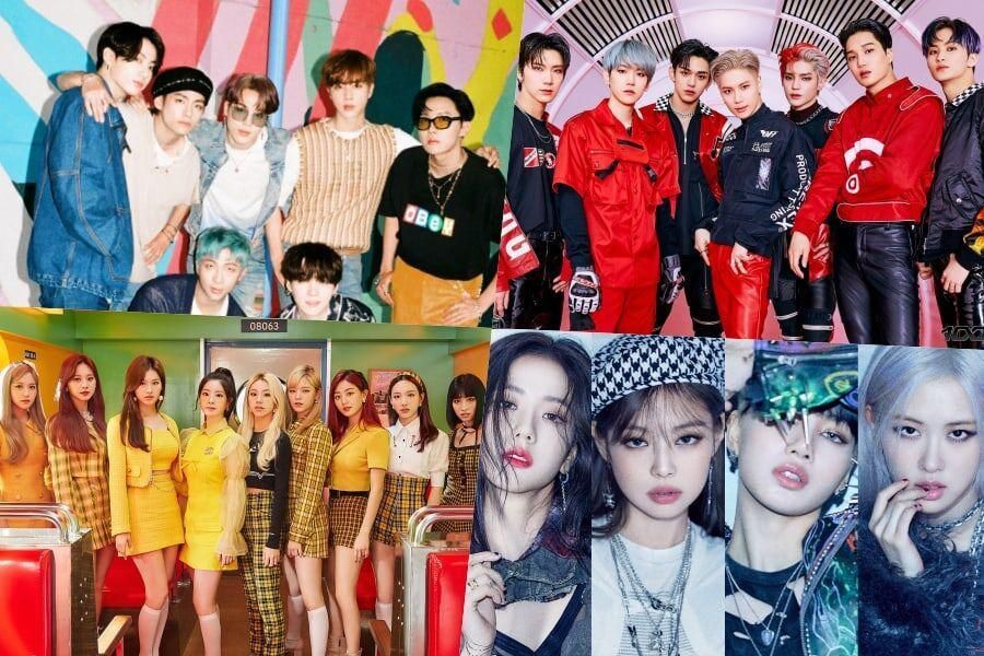 BTS, SuperM, TWICE et BLACKPINK en tête des classements hebdomadaires Gaon