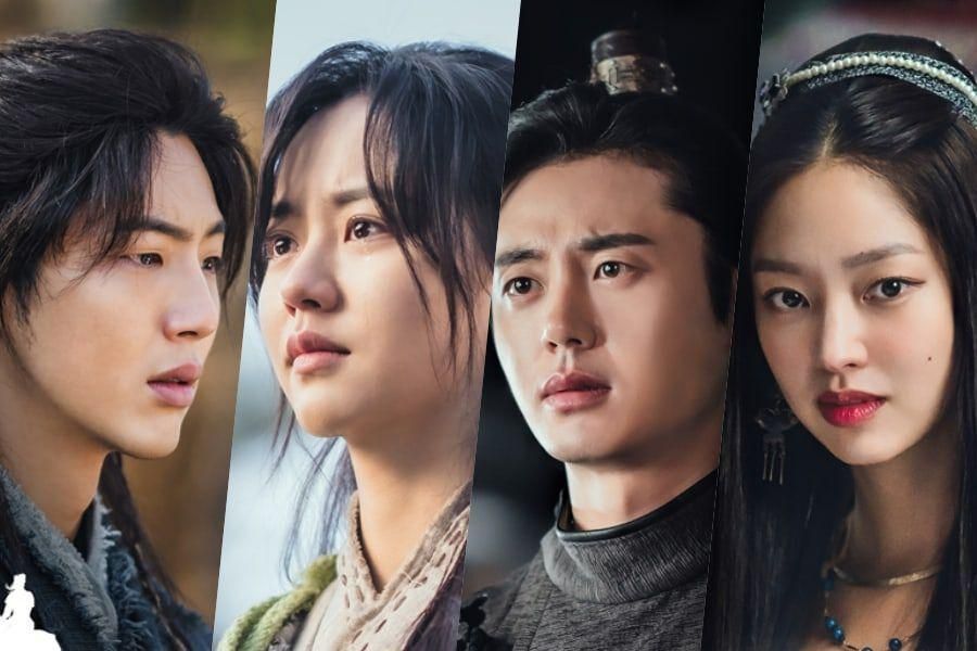 Ji Soo, Kim So Hyun, Lee Ji Hoon et Choi Yoo Hwa Tangled in Sad Love Story Poster pour 