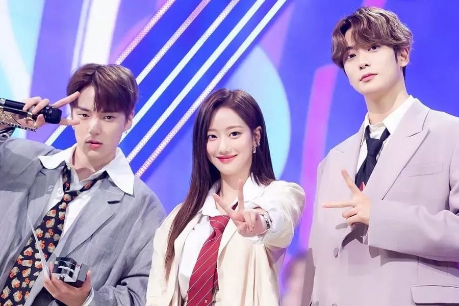 Minhyuk de MONSTA X, Naeun d'APRIL et Jaehyun de NCT disent au revoir à «Inkigayo» lors de leur dernier jour en tant qu'annonceurs