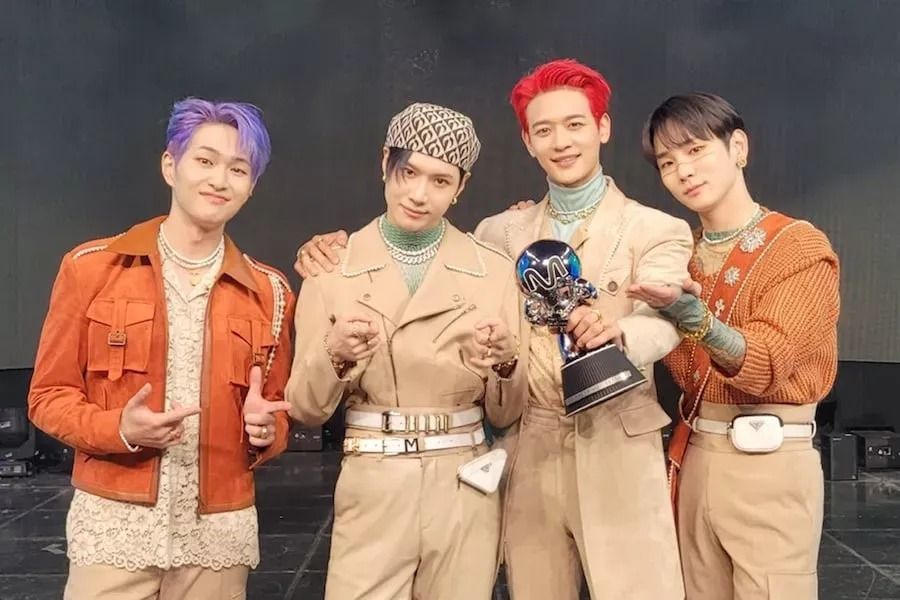 SHINee obtient une deuxième victoire pour «Don't Call Me» sur «M Countdown»; Performances de Sunmi, Rain avec Chungha, iKON et plus