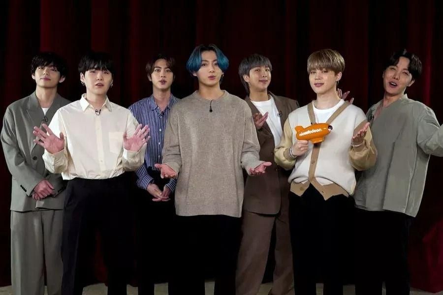 BTS remporte 3 trophées aux Nickelodeon Kids 'Choice Awards 2021