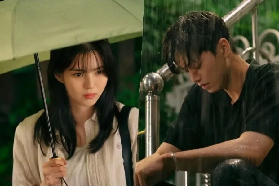 Song Kang attend devant la maison de Han So Hee sous une pluie battante dans 