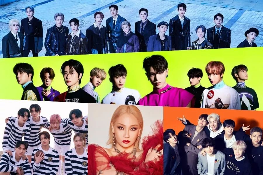 SEVENTEEN, NCT 127, ENHYPEN, CL, BTS et bien d'autres occupent les premières places du palmarès mondial des albums de Billboard