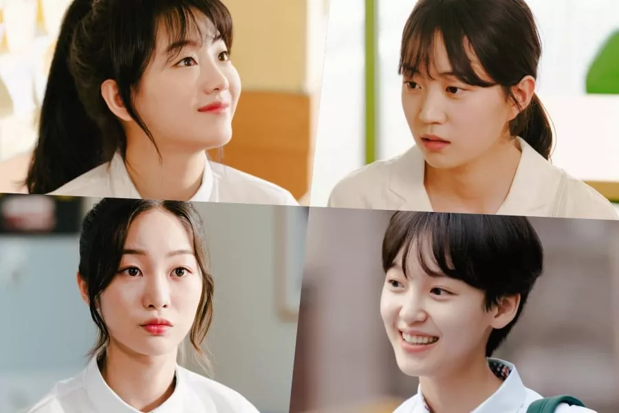 Cho Yi Hyun, Lee Ha Eun, Park Ga Ryul et Jung Ye Seo se transforment en quatre élèves différents dans 