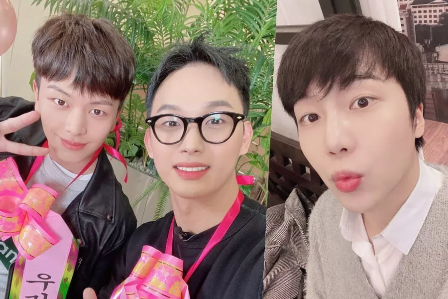 Yook Sungjae et Hyunsik de BTOB, Jinho de PENTAGON ont officiellement terminé leur service militaire aujourd'hui