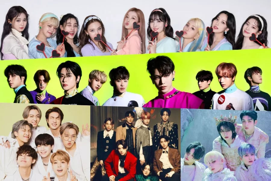 TWICE, NCT 127, BTS, ENHYPEN, TXT, ITZY, BLACKPINK et SEVENTEEN en tête du palmarès mondial des albums de Billboard