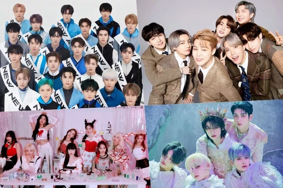 NCT, BTS, TWICE, TXT, SEVENTEEN, BLACKPINK et ITZY en tête du palmarès mondial des albums de Billboard