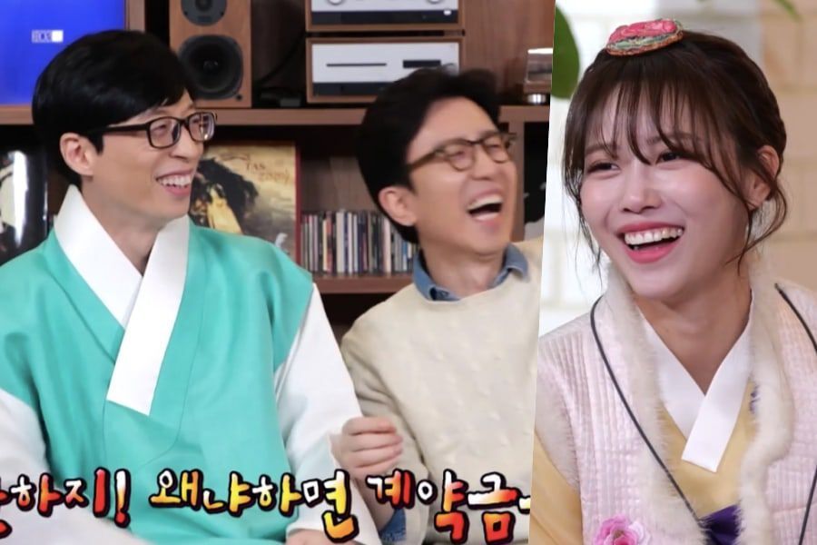 Yoo Jae Suk révèle comment lui et Mijoo de Lovelyz ont fini par signer avec Antenna