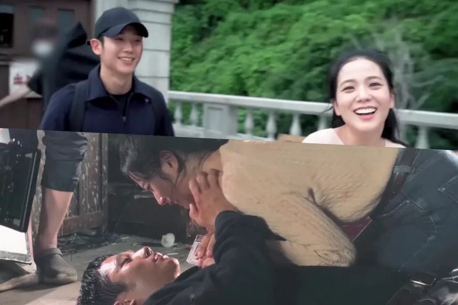 Jung Hae In et Jisoo de BLACKPINK gardent l'ambiance légère avant de filmer une scène de fin émotionnelle pour 