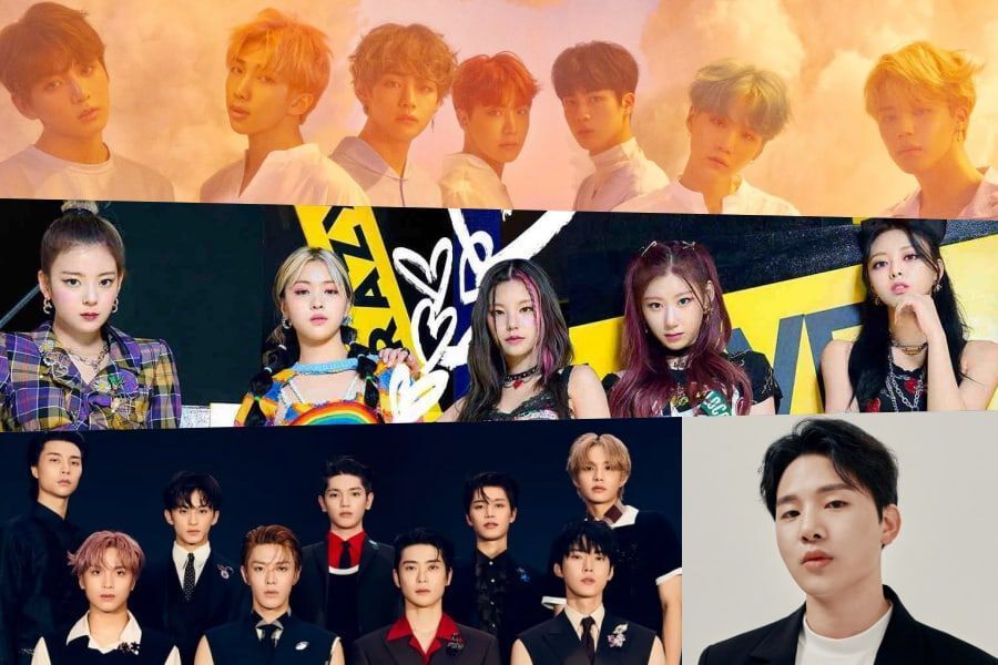 BTS, ITZY, NCT 127, Mark de NCT et Kim Min Seok de Melomance en tête des classements Gaon hebdomadaires