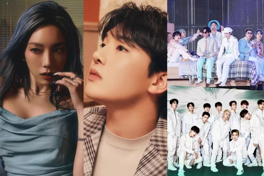 Taeyeon de Girls 'Generation, TREASURE, Kim Min Seok de MeloMance et BTS sont en tête des classements Gaon hebdomadaires