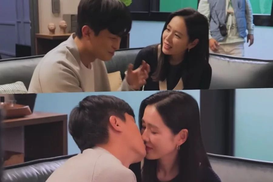 Son Ye Jin et Yeon Woo Jin s'engagent dans une discussion approfondie avant de perfectionner leur scène de baiser dans 