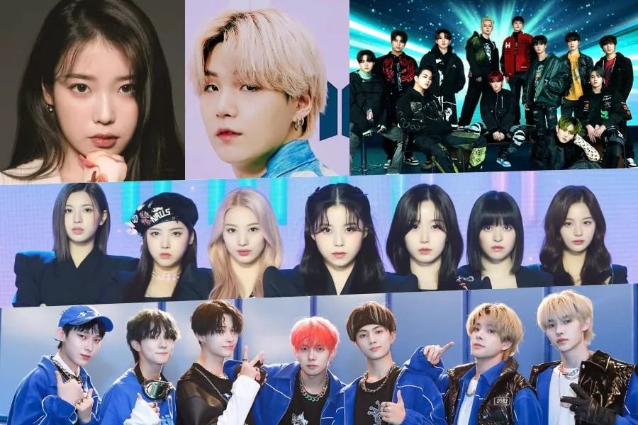 IU, Suga de BTS, TREASURE, ENHYPEN, NMIXX, SMTOWN et bien d'autres obtiennent des certifications Platine de Gaon