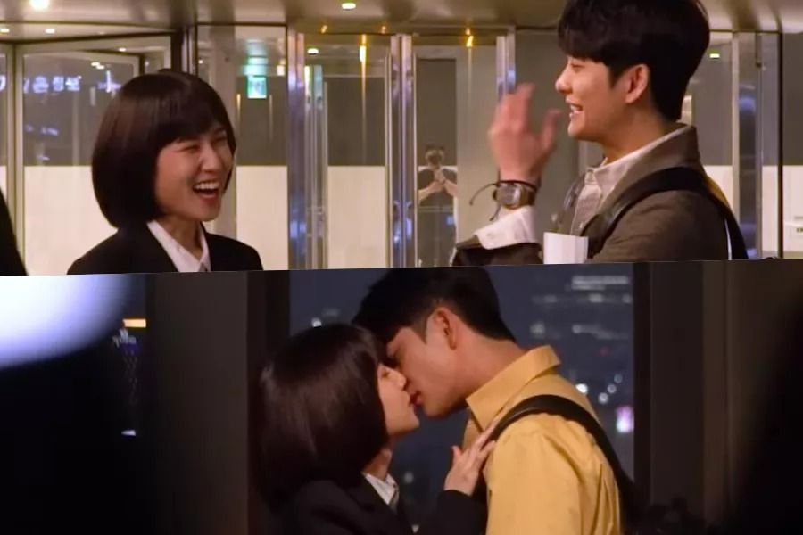 Park Eun Bin et Kang Tae Oh s'encouragent tout en filmant leurs scènes de confession et de baiser dans 