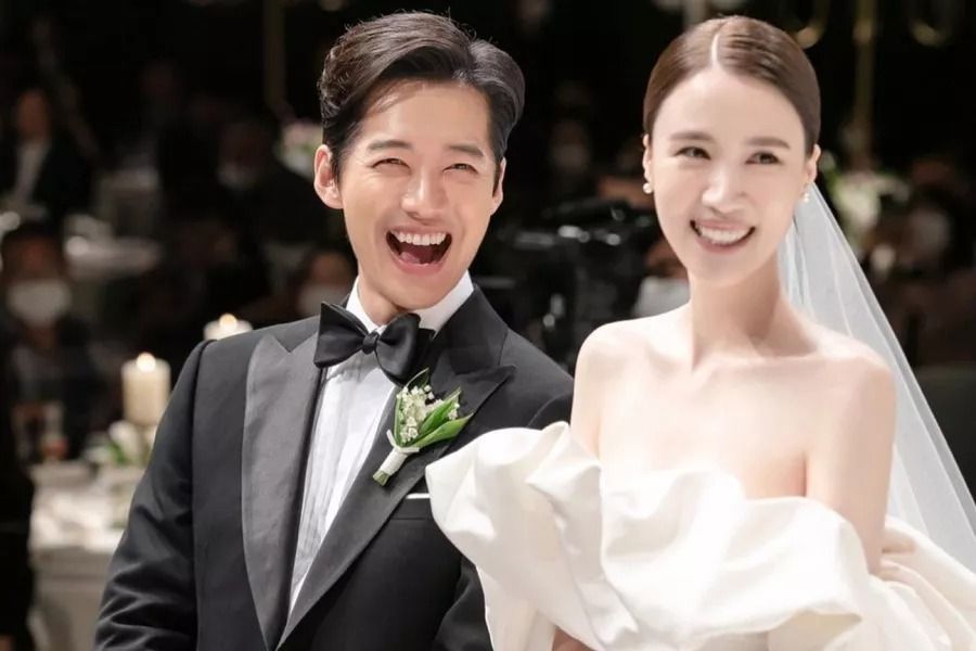 Jin Ah Reum partage de belles photos de son mariage avec Namgoong Min