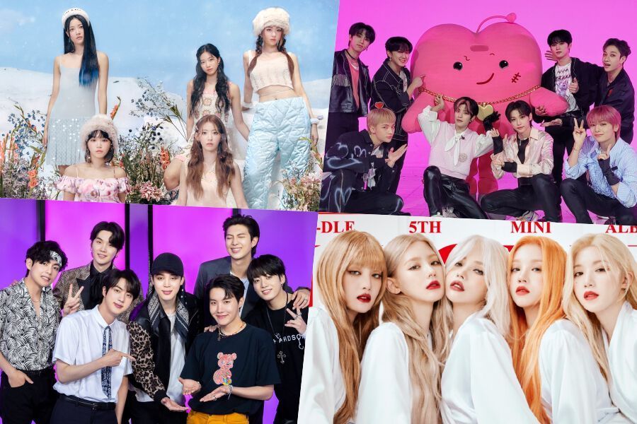 LE SSERAFIM, Stray Kids, BTS, (G)I-DLE, TWICE, NCT 127 et ENHYPEN occupent les premières places de la liste des albums mondiaux de Billboard