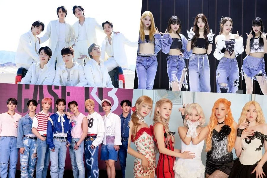 BTS, LE SSERAFIM, Stray Kids, (G)I-DLE, TWICE, NCT 127, ENHYPEN et NewJeans occupent les premières places de la liste des albums mondiaux de Billboard