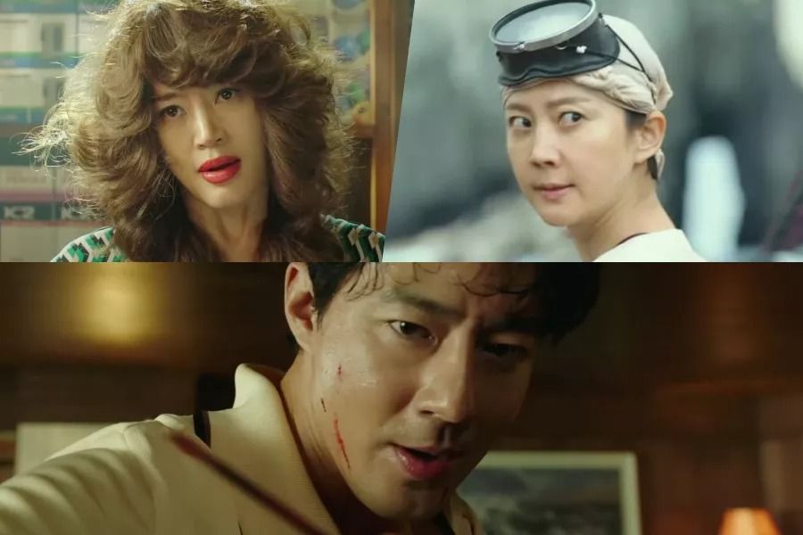 Kim Hye Soo et Yum Jung Ah se font prendre dans le plan de contrebande de Jo In Sung dans les teasers du prochain film d'action