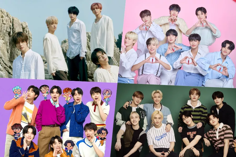 TXT, ATEEZ, BTS, Stray Kids, TWICE, NewJeans et NCT 127 dominent les premières places du palmarès des albums mondiaux de Billboard