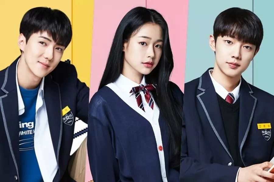 Sehun, Jang Yeo Bin et Jo Joon Young d'EXO se transforment en étudiants au cœur pur dans les affiches 