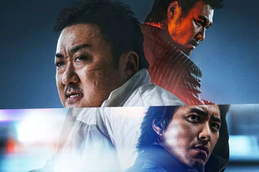 Ma Dong Seok affronte les méchants Lee Joon Hyuk et Aoki Munetaka sur l'affiche de 