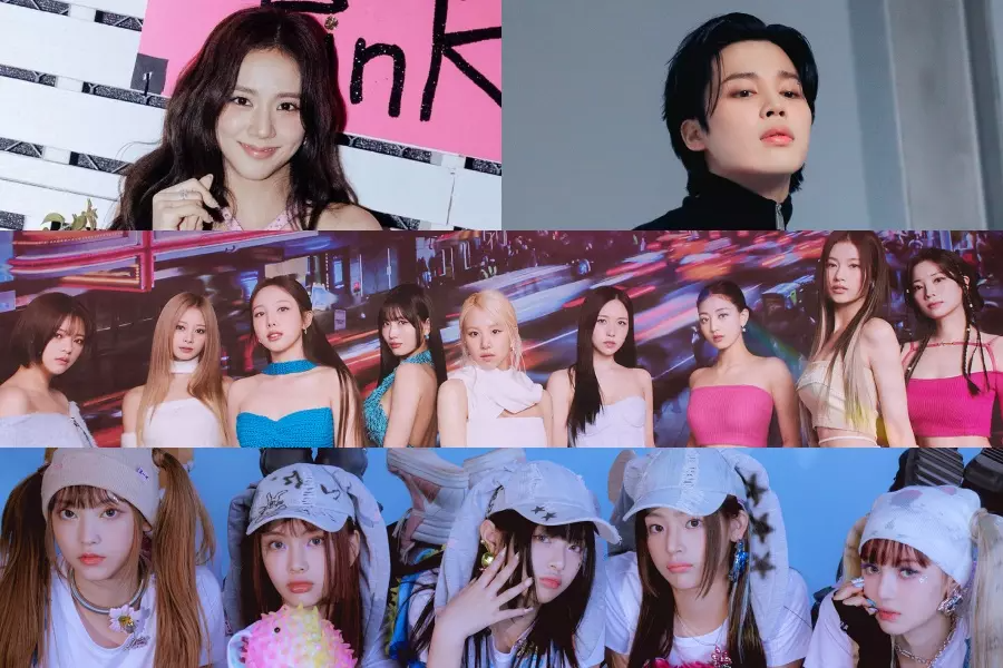 Jisoo de BLACKPINK, Jimin de BTS, TWICE et NewJeans obtiennent les certifications Million Circle ; NMIXX, iKON et plus de platine