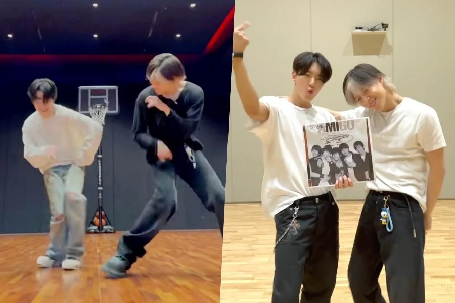 Jimin de BTS et Taemin de SHINee montrent leur amitié avec #HARDChallenge + Hoshi de SEVENTEEN devient un fan à succès