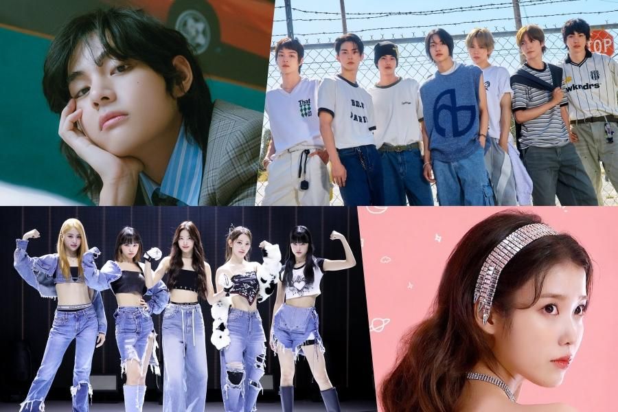 V, RIIZE et LE SSERAFIM de BTS obtiennent des millions de certifications de Circle ; IU, AKMU, EVNNE, BOYNEXTOOR et CRAVITY obtiennent la certification platine