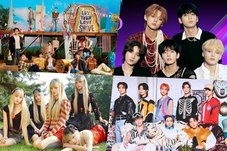 SEVENTEEN, TXT, NewJeans, Stray Kids, BTS, NCT 127 et plus balayent le classement mondial des albums Billboard