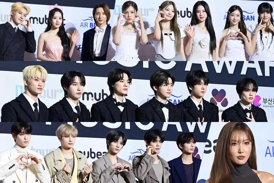 Les stars éblouissent sur le tapis rouge des Circle Chart Music Awards 2023