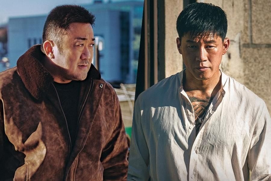 Ma Dong Seok et Kim Moo Yeol annoncent le retour de la série à succès « The Outlaws » sur les affiches de « The Roundup : Punishment »