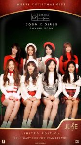 Le nouveau groupe de Starship Entertainment Cosmic Girls interprète la chanson "All I Want for Christmas" de Mariah Carey