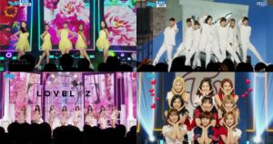 DIX-SEPT, DEUX FOIS, Lovelyz, April et plus dans "Music Core"