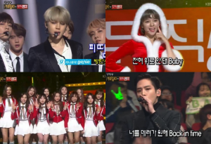 Voir les idoles faisant des couvertures les uns des autres dans le spécial de Noël de "Music Bank"!