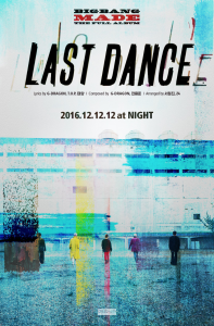 BIGBANG publie une image teaser pour la nouvelle chanson "LAST DANCE"