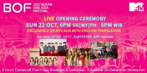 Wanna One, BLACKPINK et GOT7, entre autres, se produiront au Festival Busan One Asia Live de MTV Asia