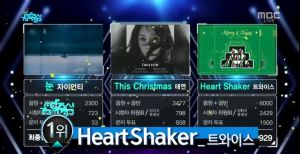 TWICE gagne pour la troisième fois avec "Heart Shaker" dans "Music Core", performances de MONSTA X, Lovelyz, ASTRO et plus