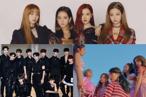 BLACKPINK, Wanna One, Apink et d'autres occupent les premières places dans les listes mensuelles et hebdomadaires de Gaon