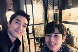 Kim Dong Jun apporte son soutien au nouveau drame de son co-star "Black", Song Seung Heon, avec un camion de café