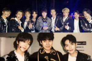 Kyuhyun rencontre Super Junior lors de son concert au Japon