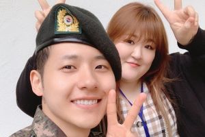 Lee Guk Joo en visite à CNU depuis B1A4 dans l'armée + Partagez votre message gentil avec les fans