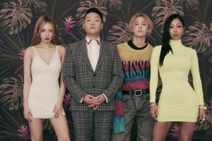 HyunA, PSY, Hyojong et Jessi de P NATION forment l’équipe idéale pour les photos de profil