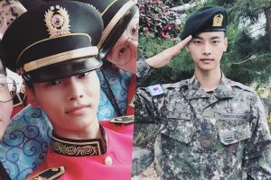 Vixx N semble élégant en uniforme dans mise à jour de bienvenue du service militaire