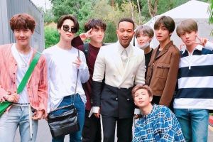 BTS rencontre John Legend sur le plateau du Universal Studios