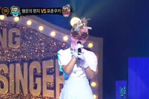 La chanteuse avec des chansons à succès se pose dans "The King Of Mask Singer"