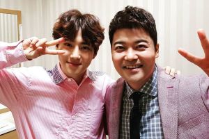 Suho d'EXO remercie Jun Hyun Moo pour son cadeau d'anniversaire spécial