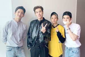 Changmin de TVXQ, Suho d’EXO et Amber de f (x) encouragent Yunho dans ses débuts en solo