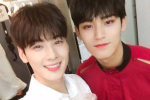 Mingyu de SEVENTEEN envoie un cadeau à l'ensemble de drame de Cha Eun Woo d'ASTRO