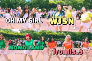 Oh My Girl, WJSN, MOMOLAND et fromis_9 collaborent sur une reprise de danse