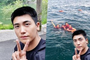 Park Hyung Sik révèle le selfie original que B de V a utilisé pour éditer sa photo de vacances